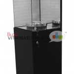 VITRINA DE TORRE CON BASE GIRATORIA